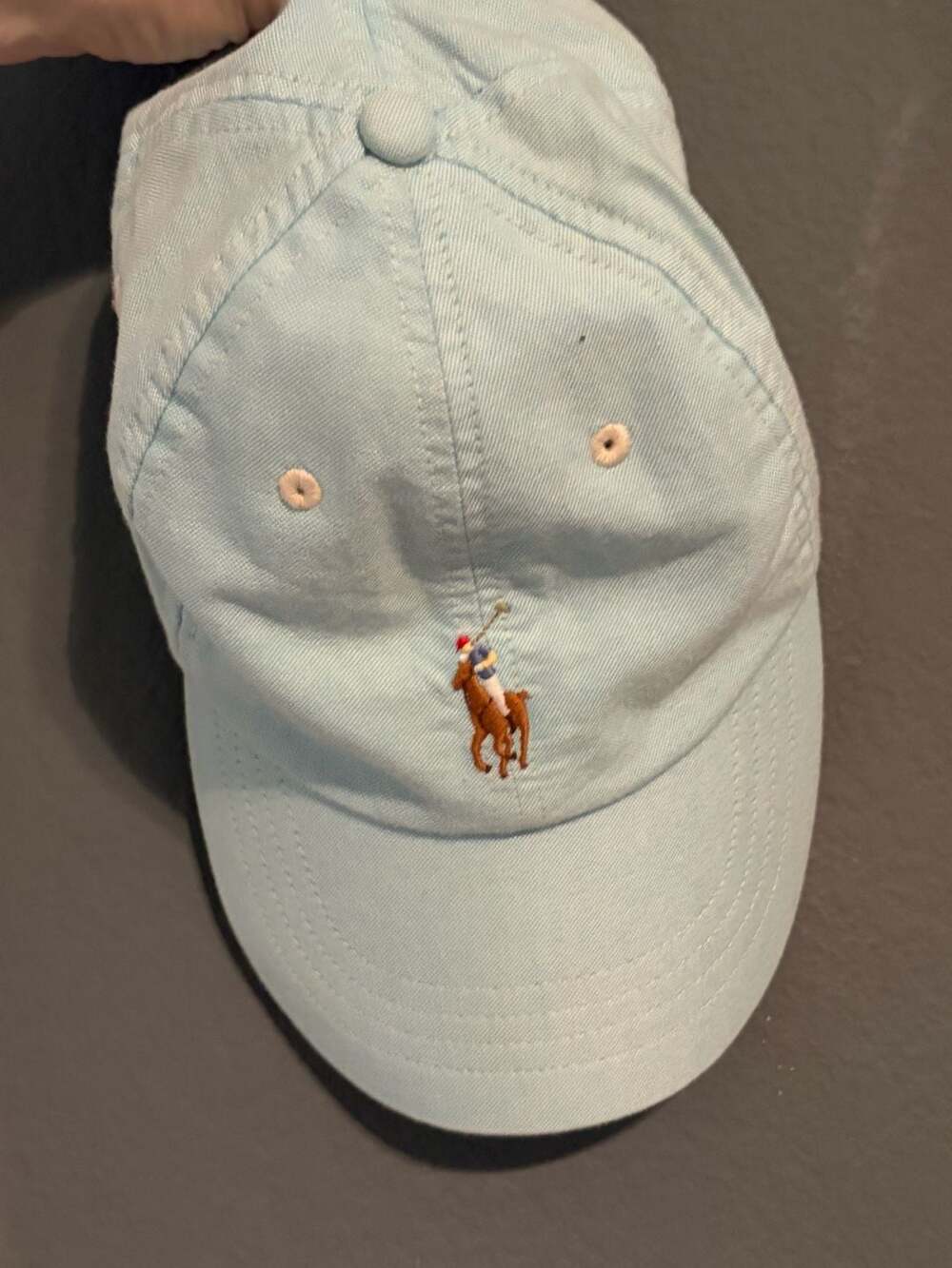 Polo Ralph Lauren Classic Cotton Baseball Cap Light Blue Embroidered Pony